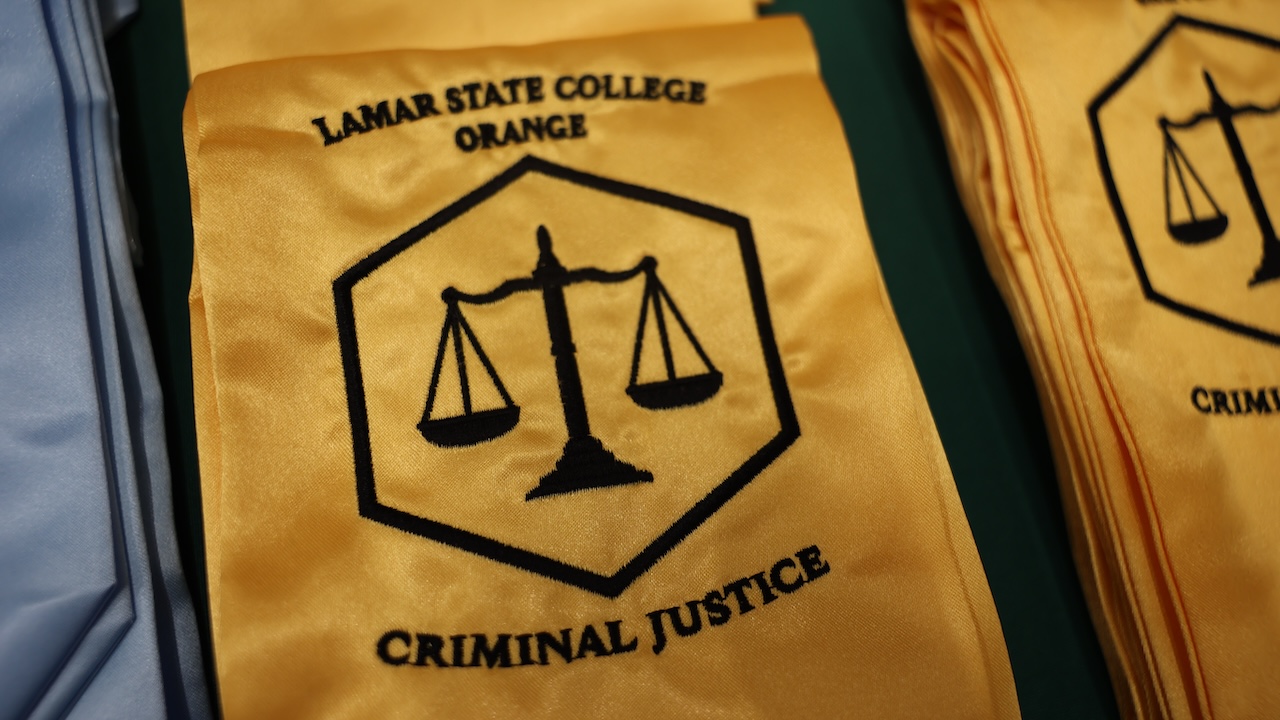 LSCO Criminal justice graduation stole