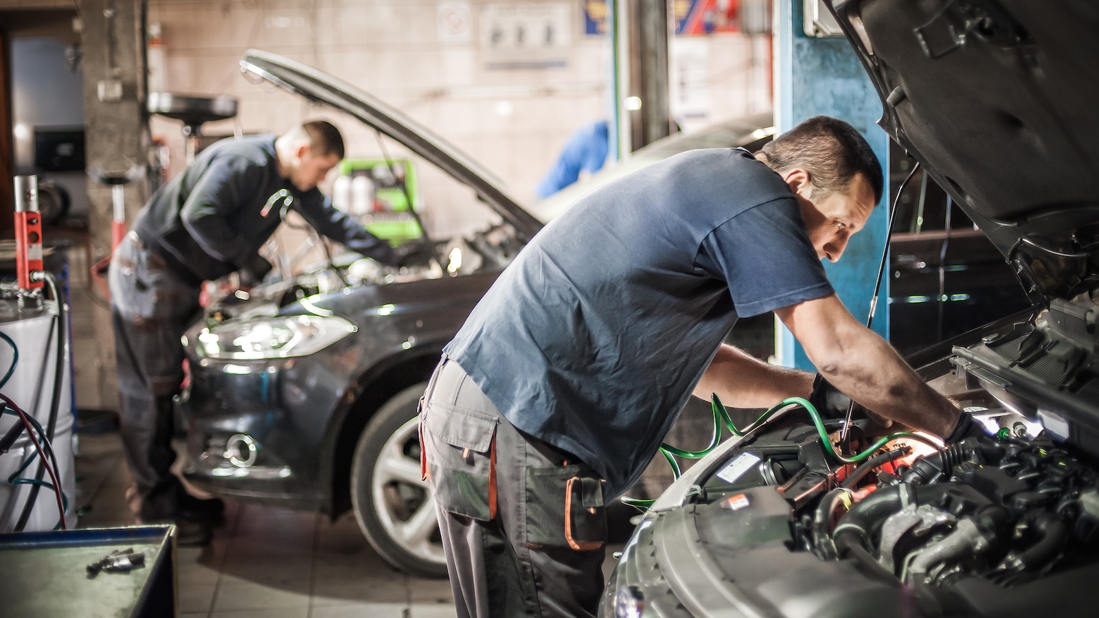 Automotive Technician at work