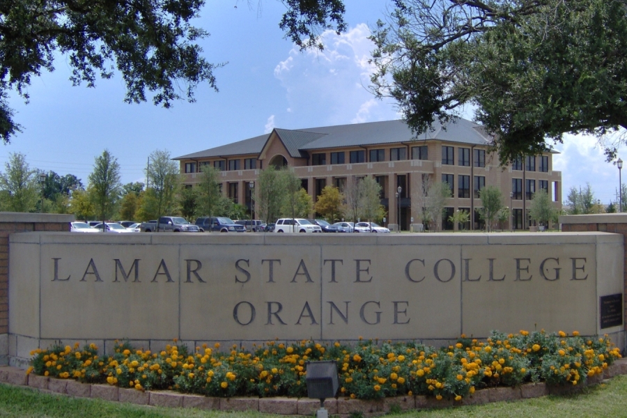 Lamar State College Orange cornerstone