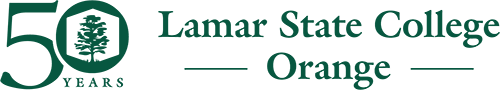 Lamar State College Orange: 50 Years logo