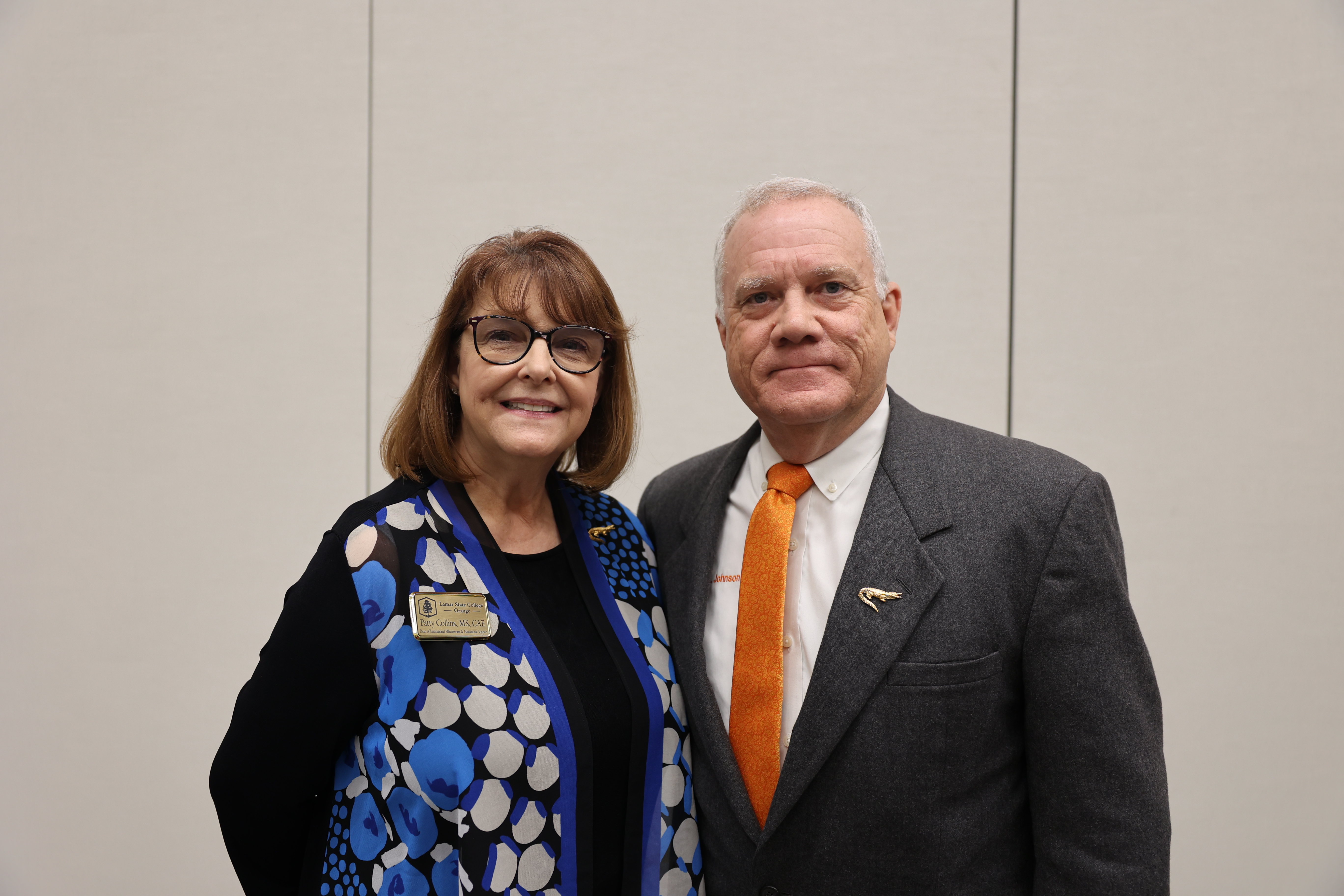 Patty Collins and Dr. Johnson