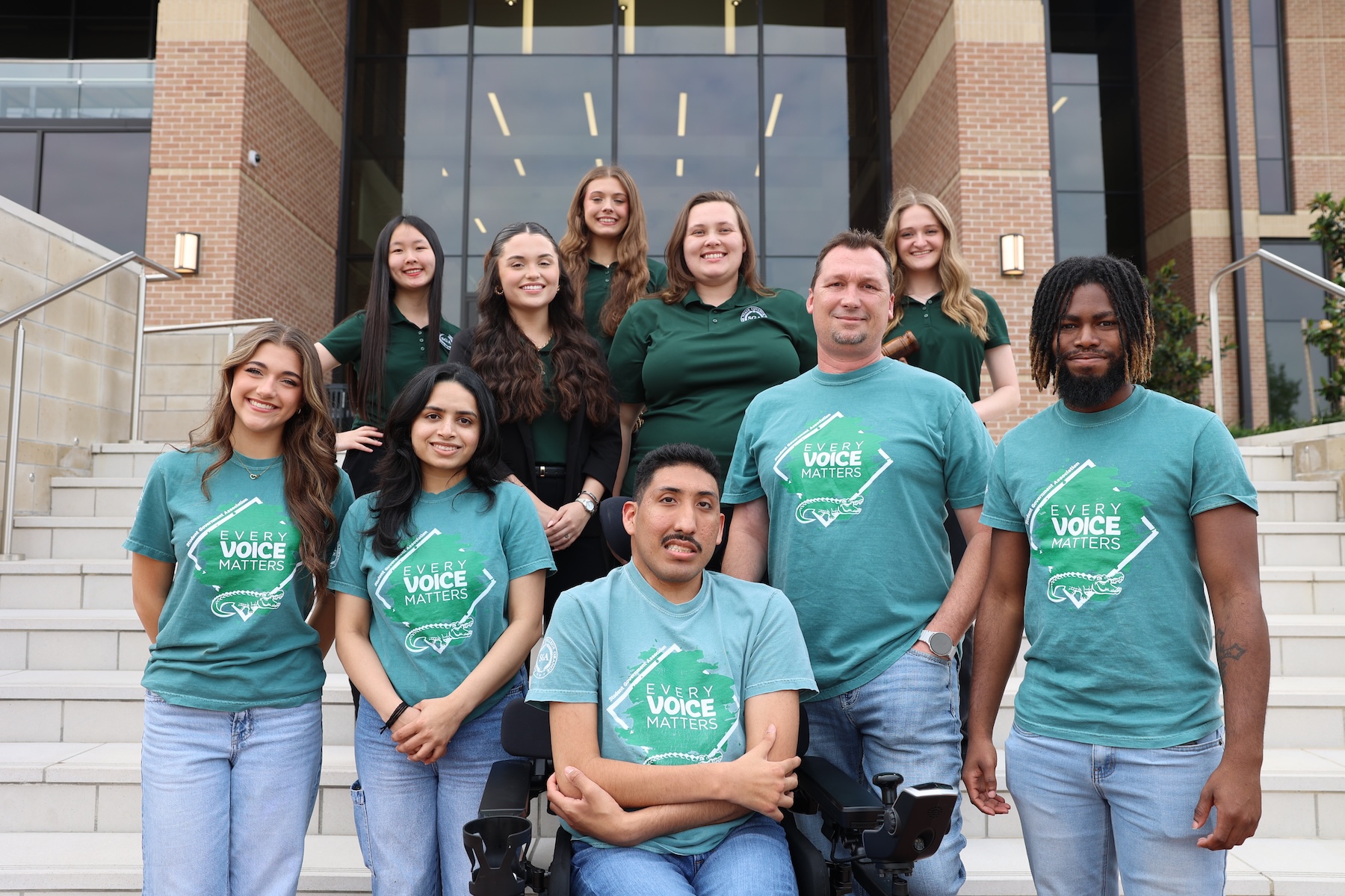 SGA 2026 Members in front of Academic Building