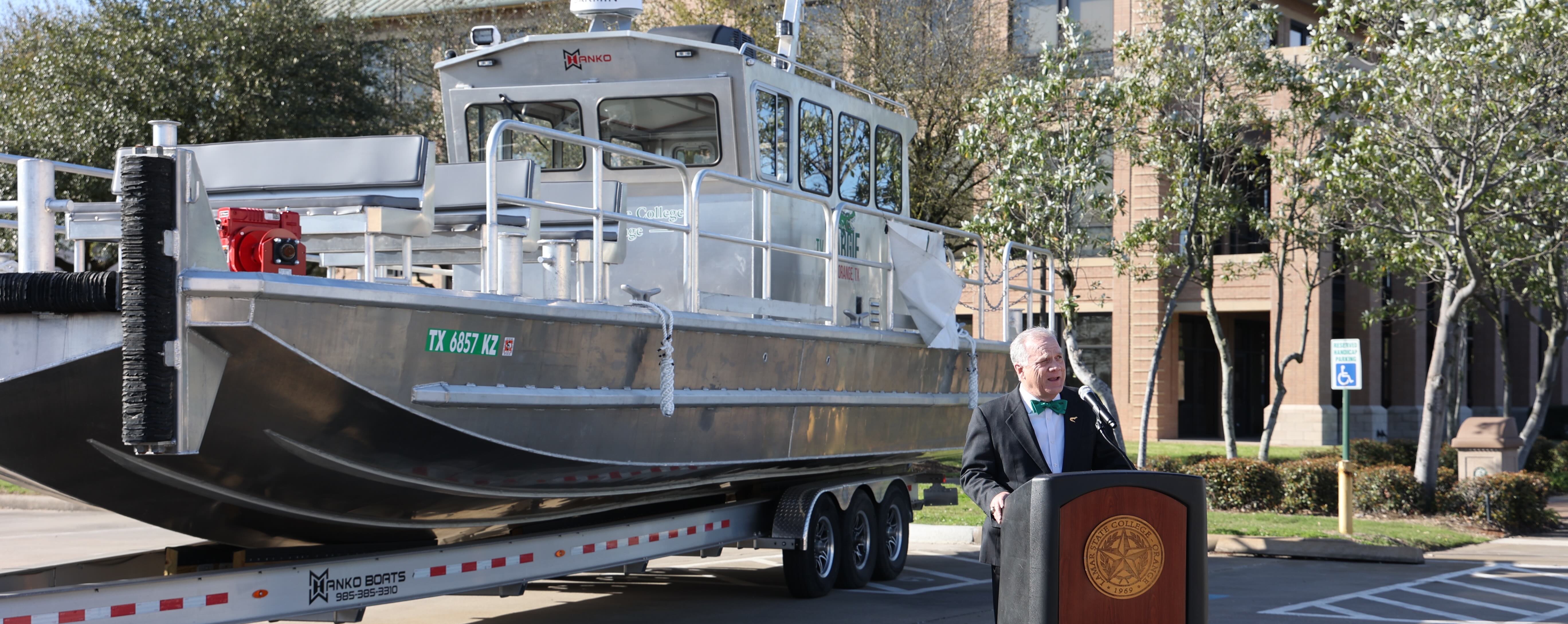 LSCO Christens New Training Vessel, T.V. Margie | Lamar State College ...