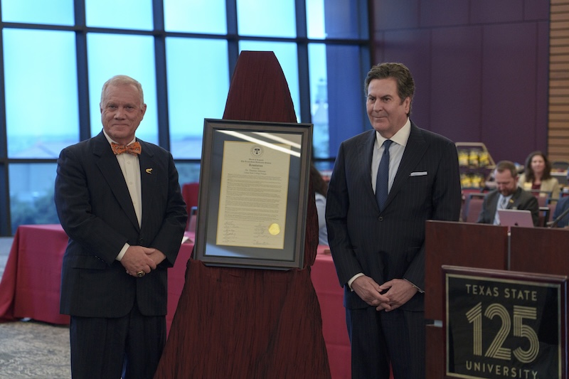 Dr. Johnson conferred as president emeritus