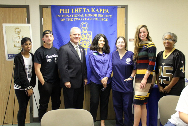 PTK Members posing with Pressler