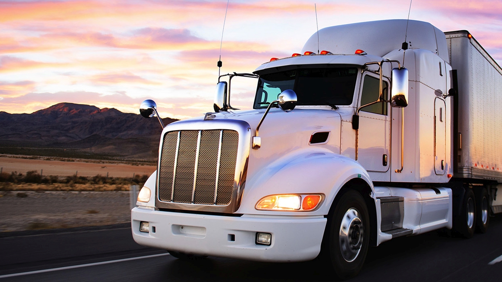 Large truck on the road